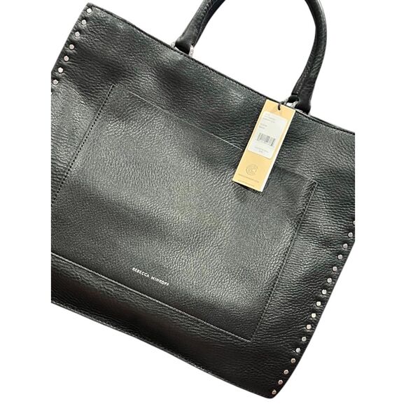 Rebecca Minkoff Women's Darren Tote Bag Black Turn Lock Closure NWT - Picture 6 of 12